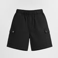 Women's Black Relaxed Utility Shorts
