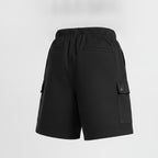 Women's Black Relaxed Utility Shorts